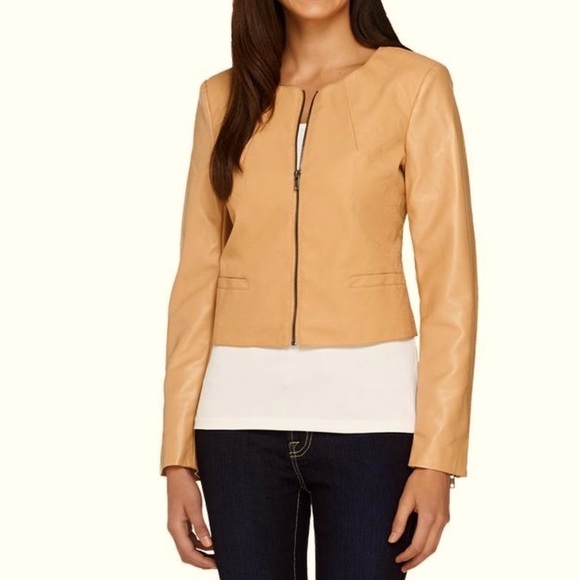 Walter Baker Jackets & Blazers - Walter Baker Cropped Faux Leathe Jacket Mocha